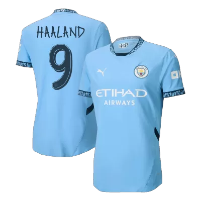 Men's Manchester City HAALAND #9 Home Player Version Soccer Jersey 2024/25-UCL - worldjerseyshop