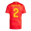 Men's Spain CARVAJAL #2 Home Soccer Short Sleeves Jersey 2024 - worldjerseyshop