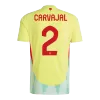 Men's Spain CARVAJAL #2 Away Soccer Short Sleeves Jersey 2024 - worldjerseyshop