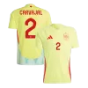 Men's Spain CARVAJAL #2 Away Soccer Short Sleeves Jersey 2024 - worldjerseyshop