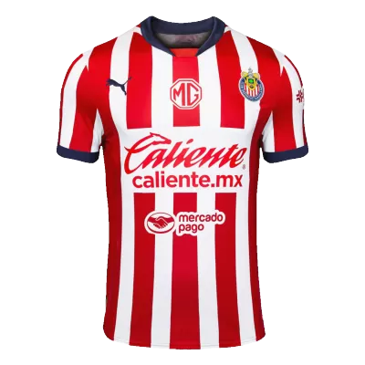 Men's Chivas Home Player Version Soccer Jersey 2024/25 - worldjerseyshop