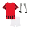 Kids AC Milan Whole Kits Home Soccer Kit (Jersey+Shorts+Sock） 2024/25 - worldjerseyshop