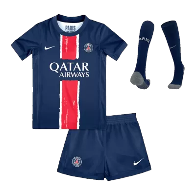 Kids's PSG Home Soccer Whole Kits(Jerseys+Shorts+Socks) 2024/25 - worldjerseyshop