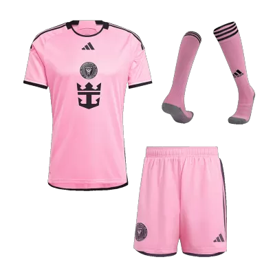 Men's Inter Miami CF Home Soccer Whole Kits(Jerseys+Shorts+Socks) 2024/25 - worldjerseyshop