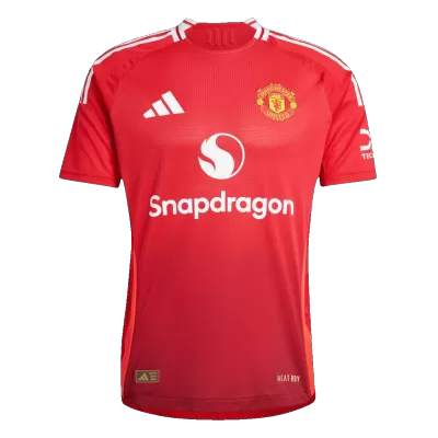 Men's Manchester United Home Player Version Soccer Jersey 2024/25 - worldjerseyshop