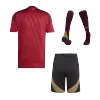 Men's Belgium Home Soccer Whole Kits(Jerseys+Shorts+Socks) 2024 - worldjerseyshop