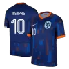 Men's Netherlands MEMPHIS #10 Away Soccer Short Sleeves Jersey 2024 - worldjerseyshop