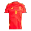 Men's Spain FABIÁN #8 Home Soccer Short Sleeves Jersey 2024 - worldjerseyshop