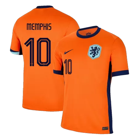 Men's Netherlands MEMPHIS #10 Home Soccer Short Sleeves Jersey 2024 - worldjerseyshop