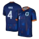 Men's Netherlands VIRGIL #4 Away Soccer Short Sleeves Jersey 2024 - worldjerseyshop