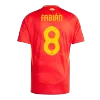 Men's Spain FABIÁN #8 Home Soccer Short Sleeves Jersey 2024 - worldjerseyshop