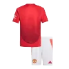 Kids Manchester United Home Soccer Jersey Kits(Jersey+Shorts) 2024/25 - worldjerseyshop