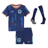 Kids Netherlands Whole Kits Away Soccer Kit (Jersey+Shorts+Sock） 2024 - worldjerseyshop