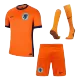 Men's Netherlands Home Soccer Whole Kits(Jerseys+Shorts+Socks) 2024 - worldjerseyshop