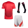 Men's Manchester United Home Soccer Whole Kits(Jerseys+Shorts+Socks) 2024/25 - worldjerseyshop