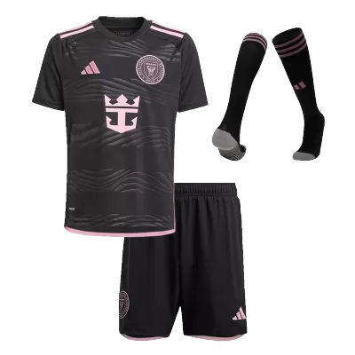 Kids's Inter Miami CF Away Soccer Whole Kits(Jerseys+Shorts+Socks) 2024 - worldjerseyshop