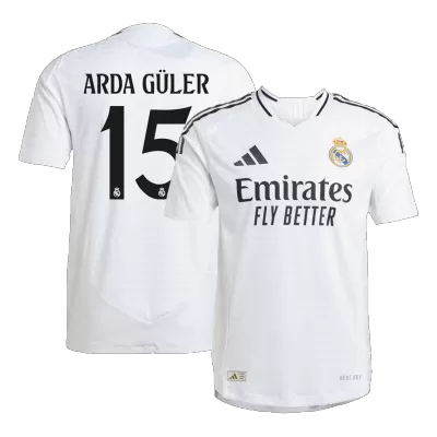 Men's Real Madrid ARDA GÜLER #15 Home Player Version Soccer Jersey 2024/25 - worldjerseyshop