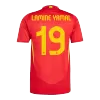 Men's Spain LAMINE YAMAL #19 Home Player Version Soccer Jersey 2024 - worldjerseyshop