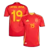 Men's Spain LAMINE YAMAL #19 Home Player Version Soccer Jersey 2024 - worldjerseyshop