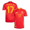 Men's Spain WILLIAMS JR. #17 Home Player Version Soccer Jersey 2024 - worldjerseyshop