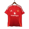 Men's Manchester United Home Soccer Short Sleeves Jersey 2024/25 - worldjerseyshop