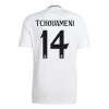 Men's Real Madrid TCHOUAMENI #14 Home Soccer Short Sleeves Jersey 2024/25 - worldjerseyshop