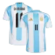 Men's Argentina DI MARIA #11 Home Player Version Soccer Jersey 2024 - worldjerseyshop