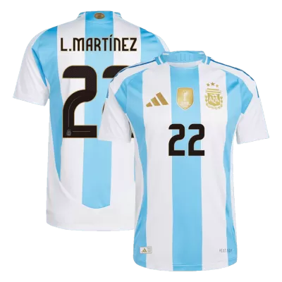 Men's Argentina L.MARTÍNEZ #22 Home Player Version Soccer Jersey 2024 - worldjerseyshop