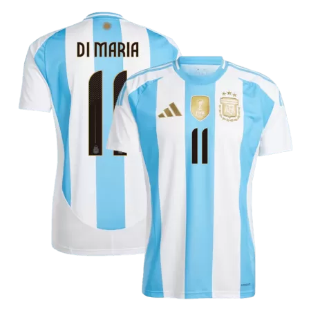 Men's Argentina DI MARIA #11 Home Soccer Short Sleeves Jersey 2024 - worldjerseyshop