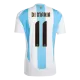 Men's Argentina DI MARIA #11 Home Soccer Short Sleeves Jersey 2024 - worldjerseyshop