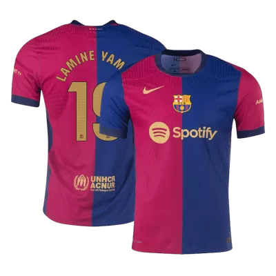 Men's Barcelona LAMINE YAMAL #19 Home Player Version Soccer Jersey 2024/25 - worldjerseyshop