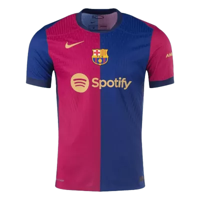 Men's Barcelona Home Player Version Soccer Jersey 2024/25 - worldjerseyshop