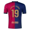 Men's Barcelona LAMINE YAMAL #19 Home Soccer Short Sleeves Jersey 2024/25 - worldjerseyshop