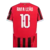 Men's AC Milan RAFA LEÃO #10 Home Soccer Short Sleeves Jersey 2024/25 - UCL - worldjerseyshop