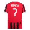 Men's AC Milan MORATA #7 Home Soccer Short Sleeves Jersey 2024/25 - UCL - worldjerseyshop