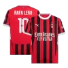 Men's AC Milan RAFA LEÃO #10 Home Soccer Short Sleeves Jersey 2024/25 - UCL - worldjerseyshop