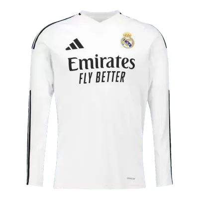 Men's Real Madrid Home Soccer Long Sleeves Jersey 2024/25 - worldjerseyshop