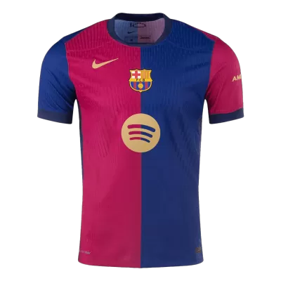 Men's Barcelona Home Player Version Soccer Jersey 2024/25 Spotify Logo Without Text - worldjerseyshop