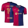 Men's Barcelona LAMINE YAMAL #19 Home Soccer Short Sleeves Jersey 2024/25 - UCL - worldjerseyshop