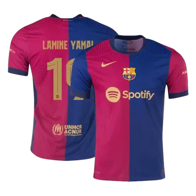 Men's Barcelona LAMINE YAMAL #19 Home Player Version Soccer Jersey 2024/25 - UCL - worldjerseyshop