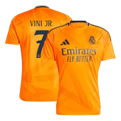 Men's Real Madrid VINI JR. #7 Away Soccer Short Sleeves Jersey 2024/25 - worldjerseyshop