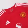 Men's Manchester United Home Soccer Long Sleeves Jersey 2024/25 - worldjerseyshop