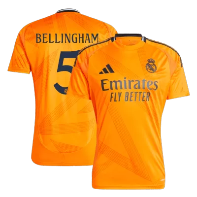 Men's Real Madrid BELLINGHAM #5 Away Soccer Short Sleeves Jersey 2024/25 - worldjerseyshop