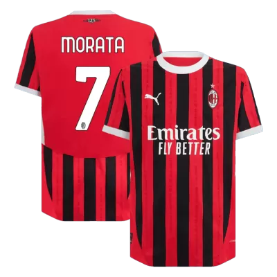 Men's AC Milan MORATA #7 Home Player Version Soccer Jersey 2024/25 - worldjerseyshop