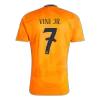 Men's Real Madrid VINI JR. #7 Away Soccer Short Sleeves Jersey 2024/25 - worldjerseyshop