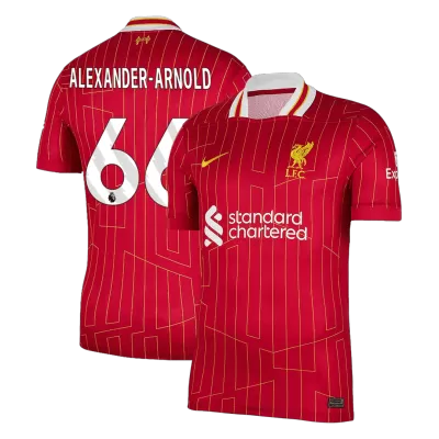 Men's Liverpool ALEXANDER-ARNOLD #66 Home Soccer Short Sleeves Jersey 2024/25 - worldjerseyshop