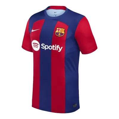 Men's Barcelona Home Soccer Short Sleeves Jersey 2023/24 - worldjerseyshop