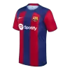 Men's Barcelona GAVI #6 Home Soccer Short Sleeves Jersey 2023/24 - worldjerseyshop