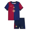 Kids Barcelona Home Soccer Jersey Kits(Jersey+Shorts) 2024/25 Spotify Logo Without Text - worldjerseyshop