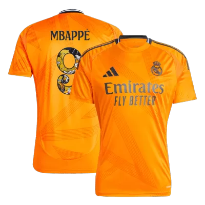 Men's Real Madrid MBAPPÉ #9 Away Soccer Short Sleeves Jersey 2024/25 - Bear Champ Font - worldjerseyshop